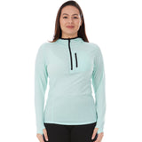 Microweight - Women's Wool 1/4 Zip Sun Hoodie Woolverino
