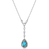 Delicate Cascade Turquoise Necklace