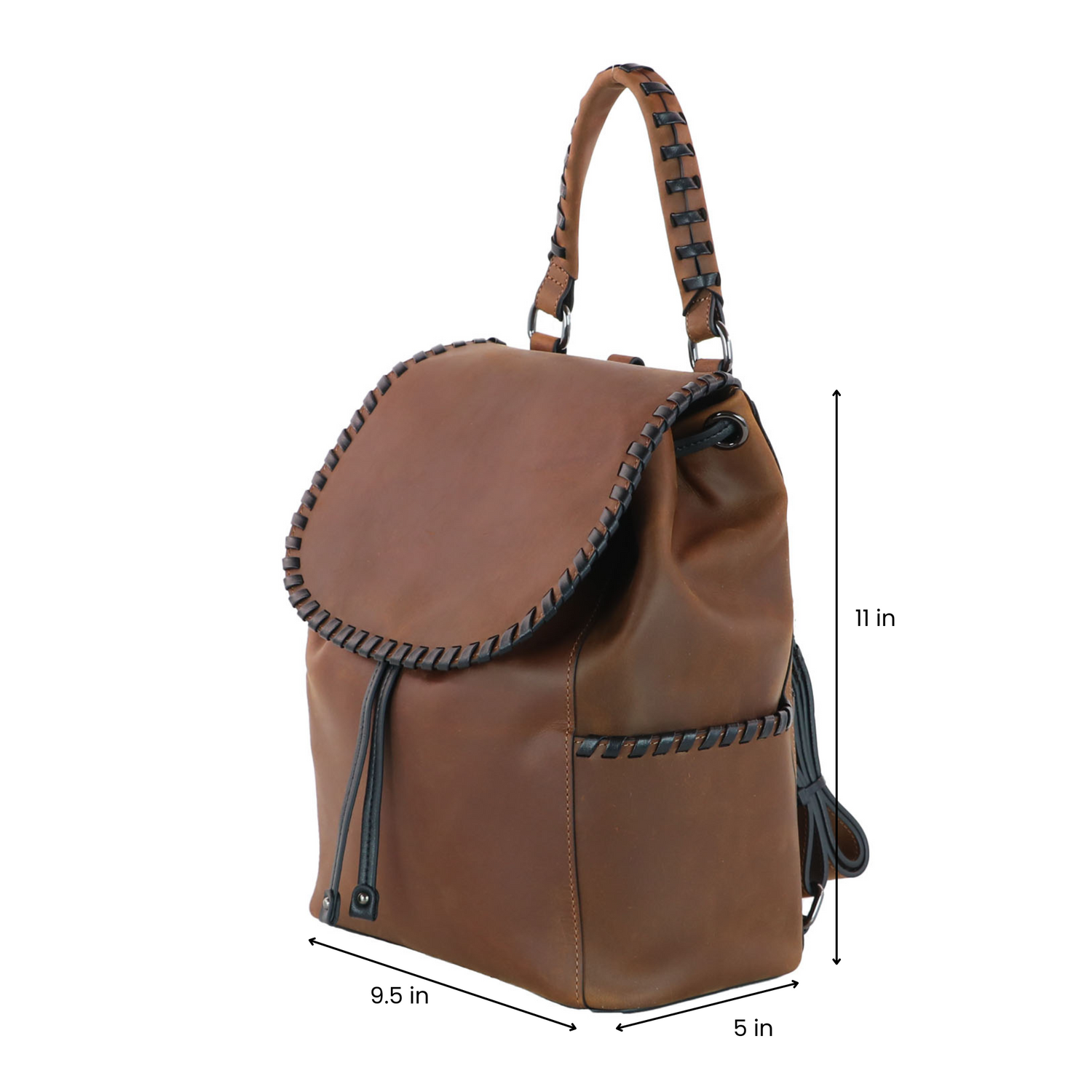 Concealed Carry Allie Leather Backpack by Lady Conceal