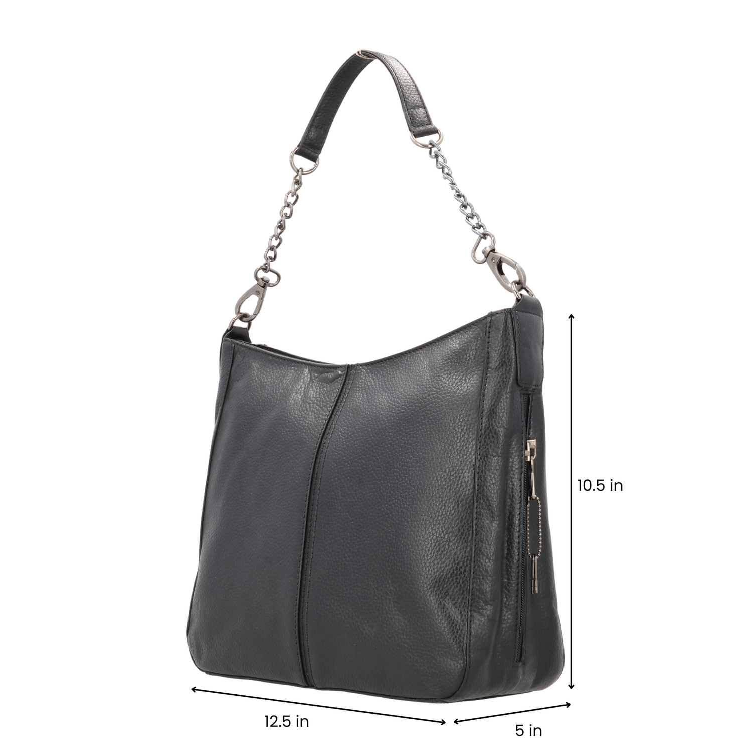 Concealed Carry Ava Leather Hobo by Lady Conceal